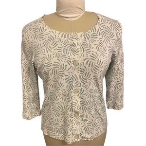 Judith Hart Silk Blend Cardigan Size PL 3/4 Length Sleeves